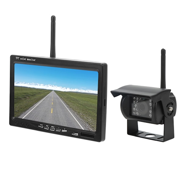 Fordonsbackupkamerasystem 7-tums bildskärm IR Night Vision IP68 Vattentät för busslastbilssläp RV