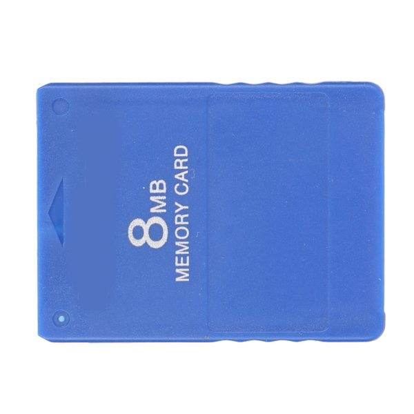 Höghastighets 8MB spelminneskort för PS2 - Stöder FMCB1.966 och alla spel (blå)