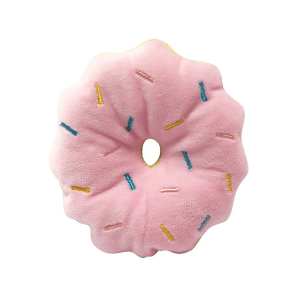 Hundmunkleksaker Bittålig tandgnissning lindra tristess Tecknad Söt pipande plysch hundleksak för husdjurstillbehör Rosa