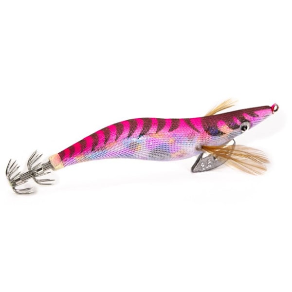 Luminous Wood Shrimp Squid Hook Lures Shrimp Bait with Squid Jigs Hooks Cuttlefish Sleeve Jig Hooks Hard Artificial Lures