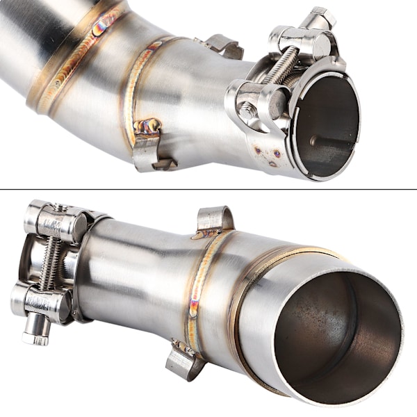 Eksosrør Midtforbindelsesrør Adapterkontakt for Yamaha R25 R3 2013-2016