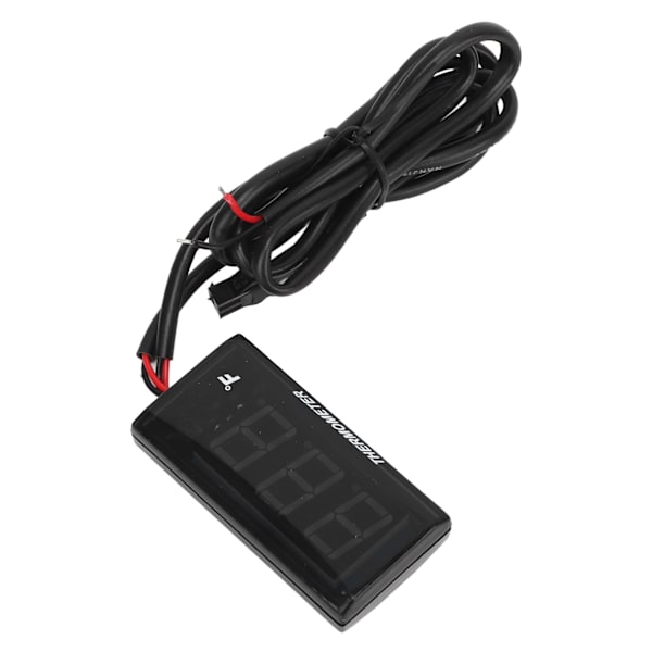 Motorsykkel Vanntemperaturmåler Ultratynn LCD-skjerm ABS-hus Vanntempmåler for modifisering DC12V Blå
