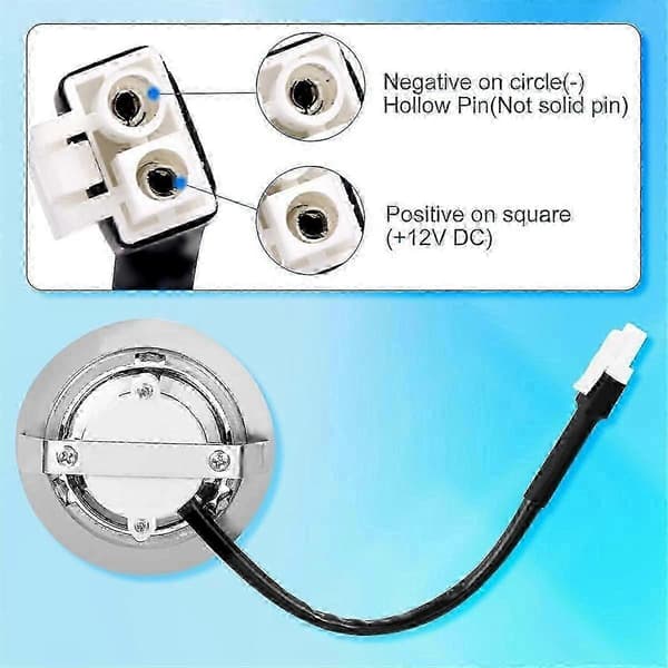 2 stk. emhættelamper, emhætte LED-lampeskift i rustfrit stål indbygget i køkkenet
