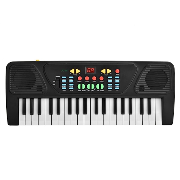 37-tangenter USB elektrisk pianotangentbord Digital instrumentleksak för barn med mikrofon