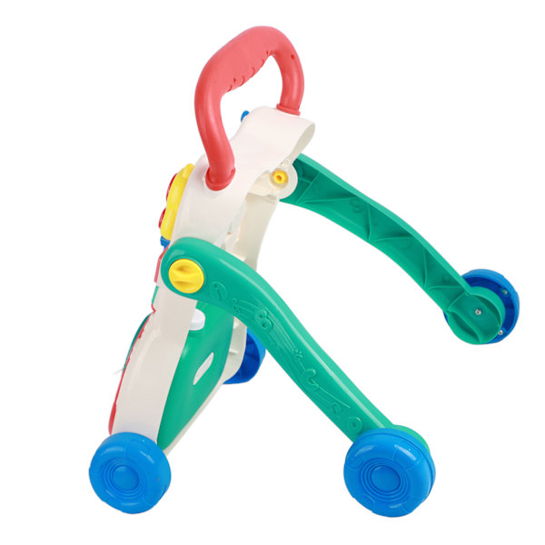 Baby Walker Håndtrykk Unngå Omvending Musikk Fargerike leker Hopp Fri Styre Walk Hjelper Type 1