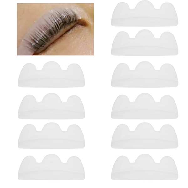 5 par Silikon Vipper Perm Pads Vipper Curling Lifting Shield Patch Makeup Tool
