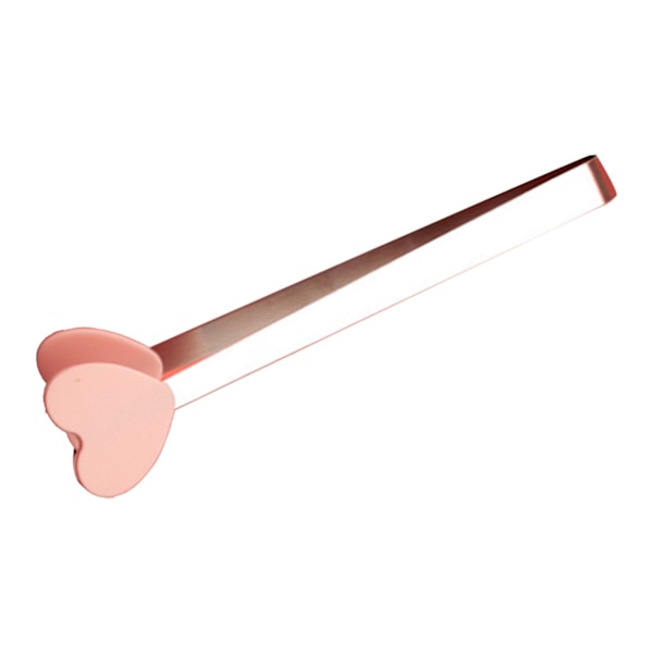 Mini-tang i silikon Serveringstang Matpinsett Små barntang for servering Matlaging Forretter Isbiter Frukt Sukker Rosa Hjerteform