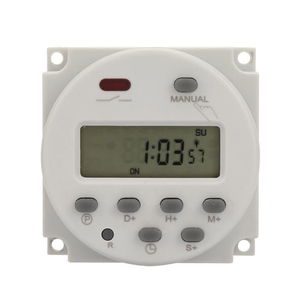 Digital Programmerbar Timer Switch Liten Storlek 7 Dagar 1S till 168H 5VA 110V AC