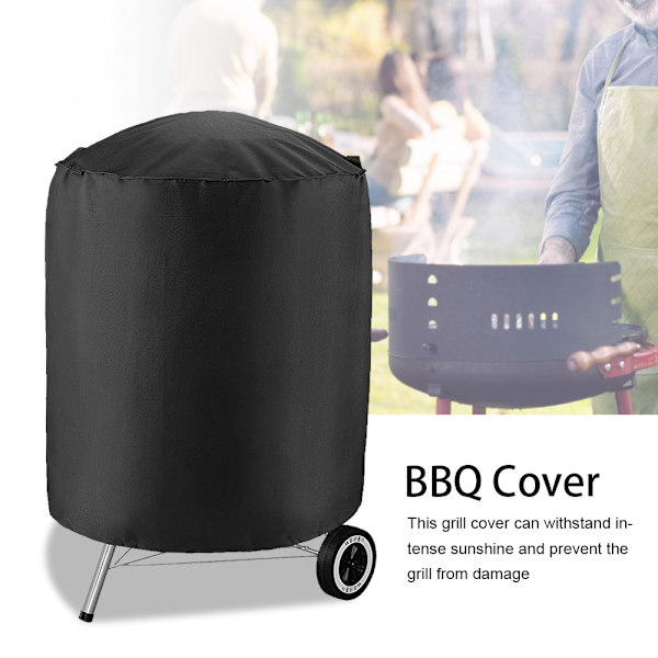 Vattentät BBQ-överdrag Grill Gasgrill-överdrag Utomhus Heavy Duty-skydd 70*70*70 cm (svart)