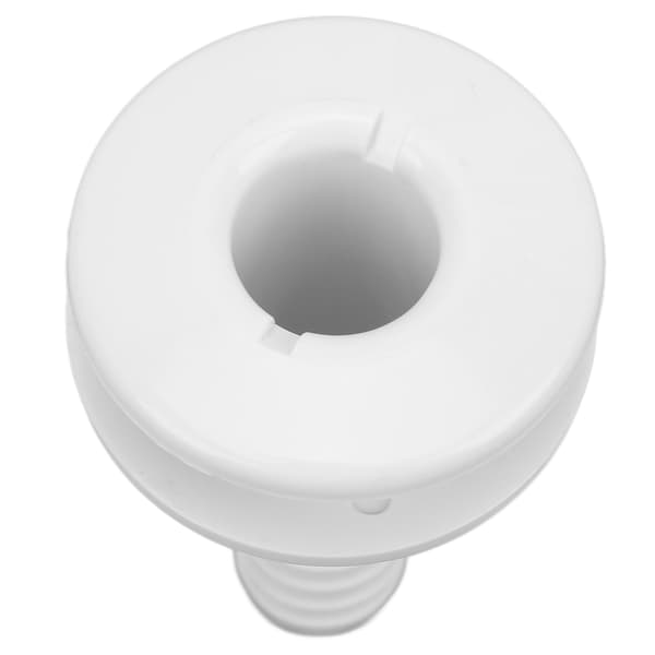 Boat Through Hull Connector 3/4in ABS Plastic Hose Fitting Accessories Drain Outlet White