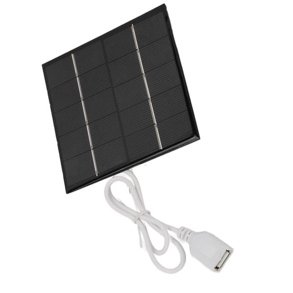 1,2W 5V Mini USB Solpanel Bærbar Letvægts Polykrystallinsk Silicium Lille Solpanel til Mobiltelefon