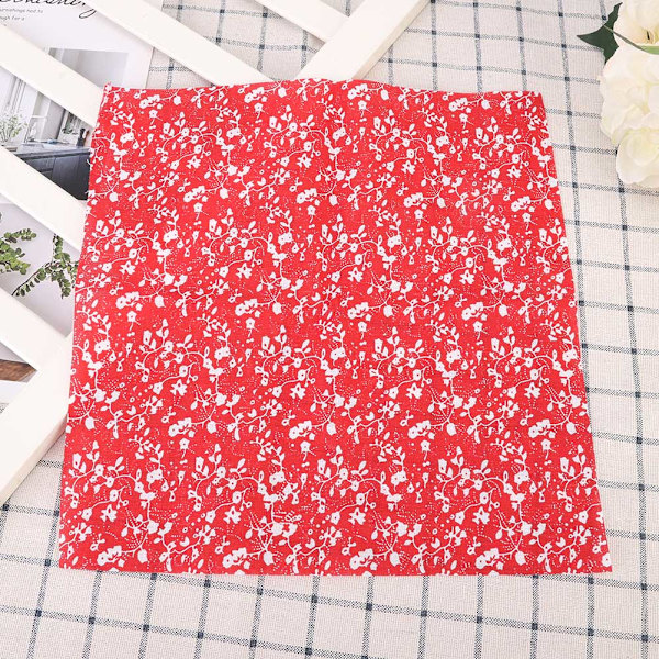 7 st/set 100% bomull Batiksömnad Hantverksduk för DIY Plånbok Kuddfodral (S)