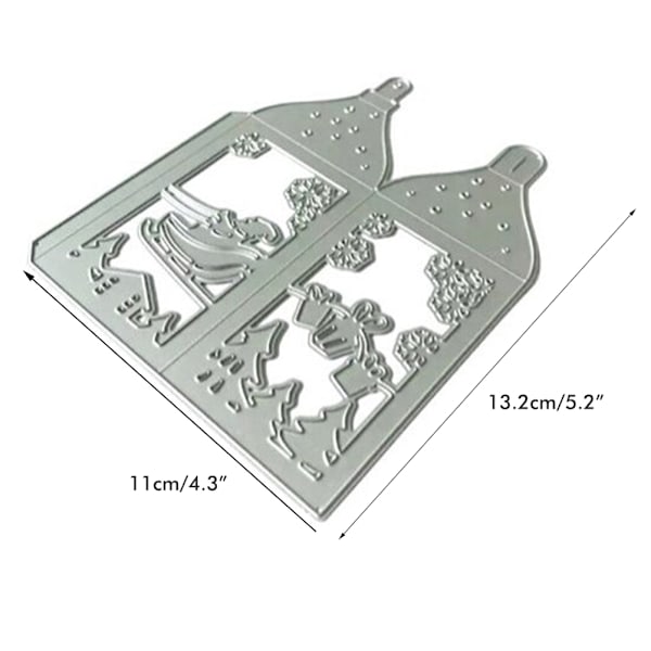 Metallskärande stenciler Jullåda Skärmaskiner Prägling Gör-det-själv-tillverkningsverktyg för scrapbooking Fotoalbum Papperskortdesign