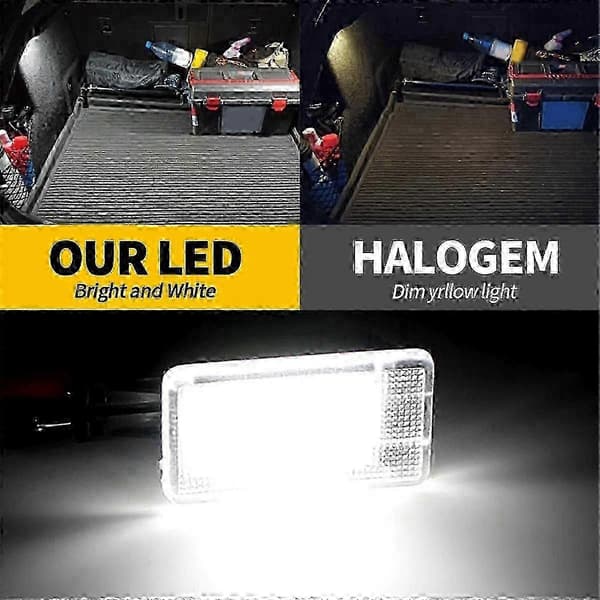 par LED-lys til bagagerum, velkomstdør, fodrum til V40 V40CC S60 S80 XC40 1 sort transparent SZRH_cdb3