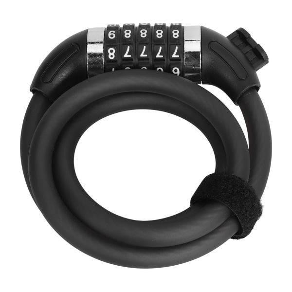 wheelup Sykkellås Tyverisikring femsifret kombinasjonslås Wirerope Sykkeltilbehør for Mountainbike E Bike (1,2m)