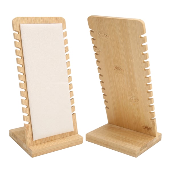 Halsband Display Stativ Avtakbar Stabil Base Frittstående Smykkeholder Verktøy for 12 Kjeder Beige