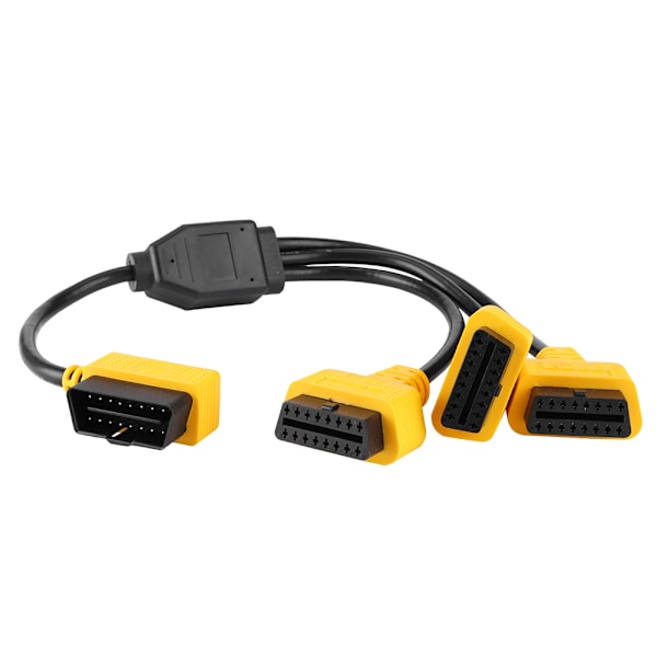 OBD2 Kabel 1 til 3 omformeradapter 50 cm OBD2 forlengelse Y Line J1962M til 3-J1962F splitter