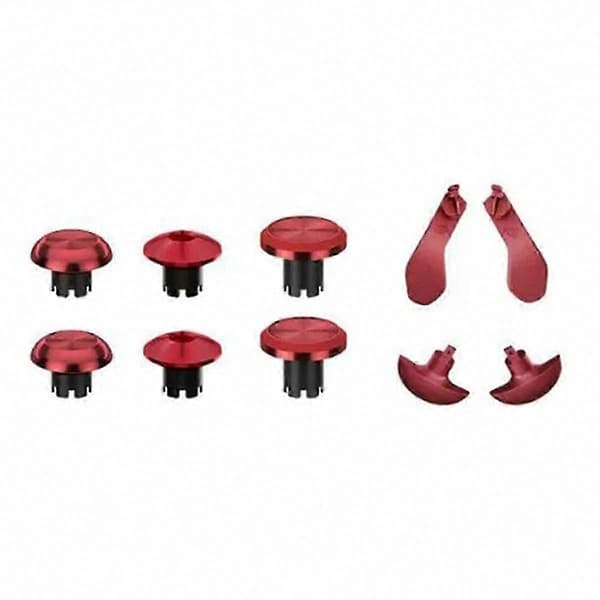 PS5 Edge metal joystick-sæt med bagpaddler, aftrækkere og knapper til Dualsense-controller Red