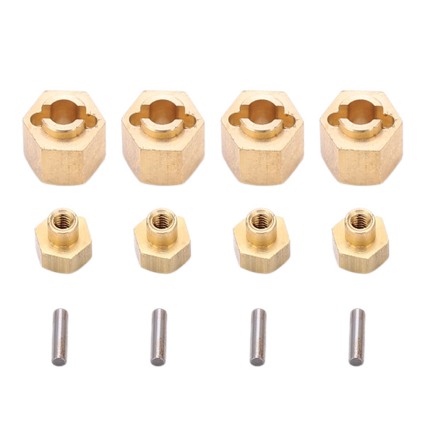 Messinki 7MM pyörän Hex-jatkoadapteri Axial SCX24 AXI900811/24 RC-auton päivitysosiin