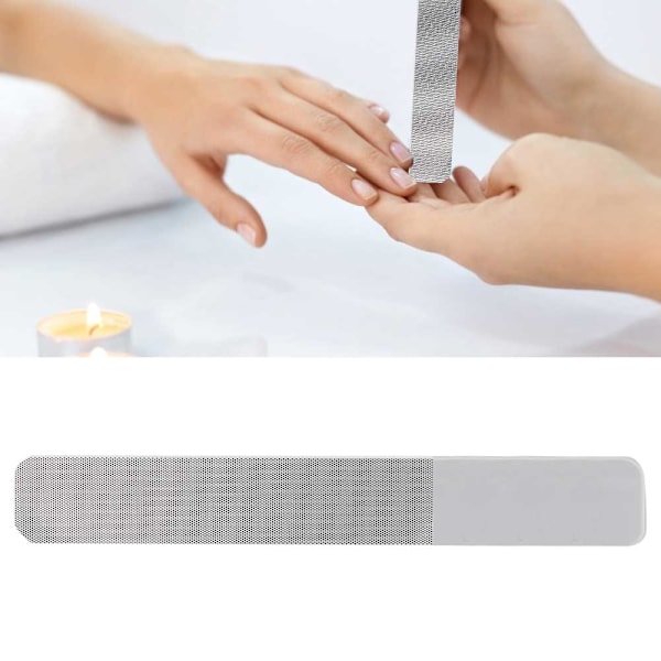 Professionell Nanoglas Nagelfil Nagelbuffert Slipning Buffning Polerremsa ManikyrverktygQuadrangle Nagelfil