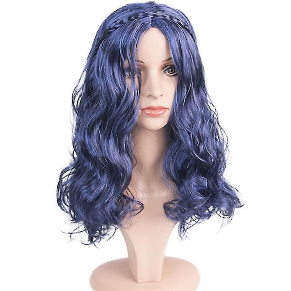 Cosplay Party Descendants 2 Evie Long Curly Wavy Wig Faux Hair