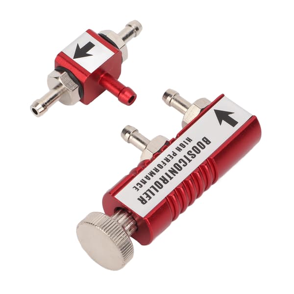 Manuell Turbo Boost Controller Kit Aluminiumlegering 1‑30PSI Justerbar Universal Passform Rød