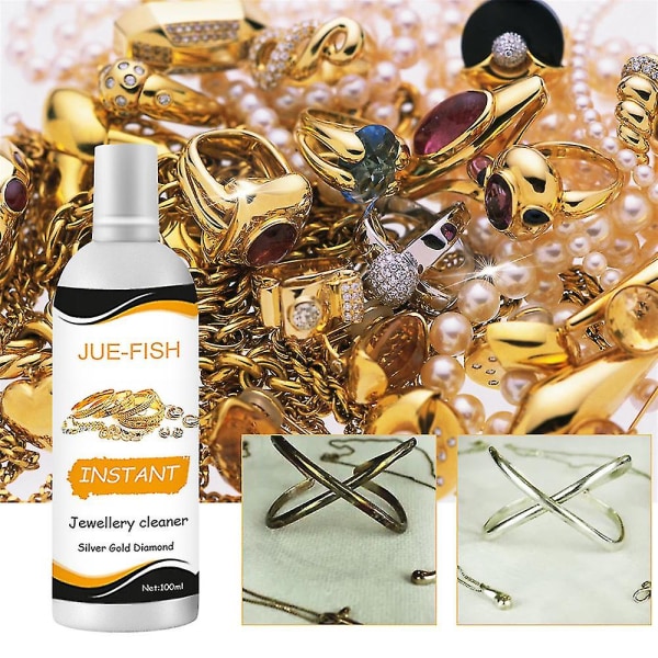 100ml Sieraden Diamond Cleaner Fluid Anti-tarnish Silver Gold Gem Polerlösning