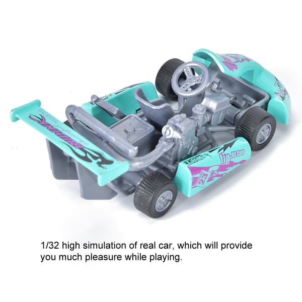Skala 1:32 Legering Bilmodel High Go Kart Racing Car Træk Tilbage Legetøjsmodel (Lysegrøn)