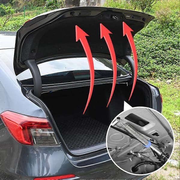 Automatisk justerbar løftefjeder til bagagerum til biler, stærk støtte, langvarig til SUV, lastbil, autocamper Black 2pcs