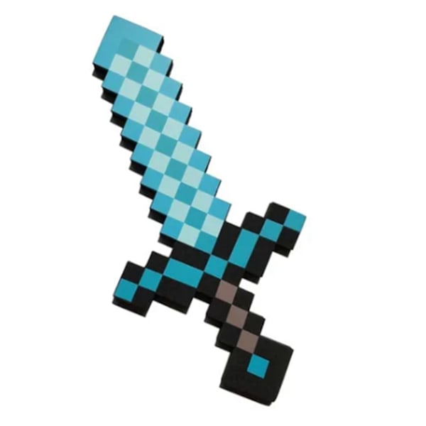 Diamond Sword Safe Soft EVA Diamond Foam Sword för tillbehör för speltemafestkostymer