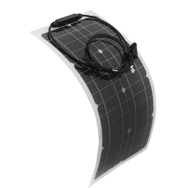 100W 100 Watt Bærbar Solcellepanel Fleksibel Utendørs Bobil Båt Solcellepanel Strømforsyning