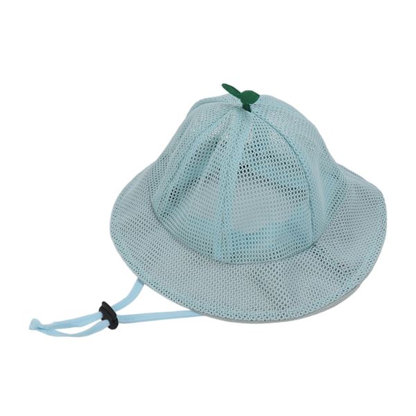 Lasten Bucket Hat Mesh Sööt Stili  Monipuolinen Kesäaurinkohattu Hengittävä Säädettävllä Narulla Vauvalle Lapselle Sininen