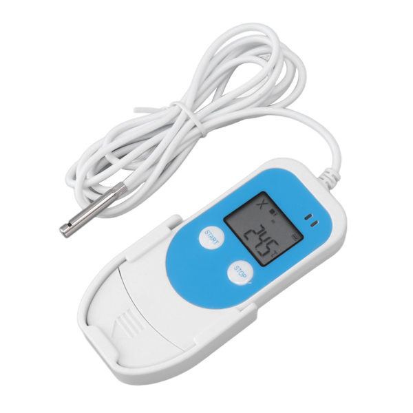 Digital Temperatur Fuktighet Datalogger Återanvändbar Hög noggrannhet PDF Rapport USB Kylskåp Termometer Recorder för Kylkedja