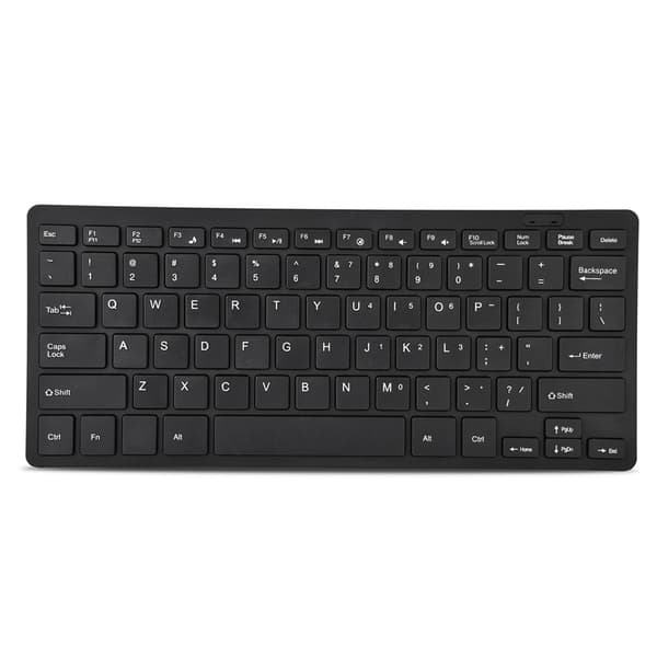 Ultratyndt mini USB-tastatur til stationær computer Bærbar computer (sort, 78 taster)