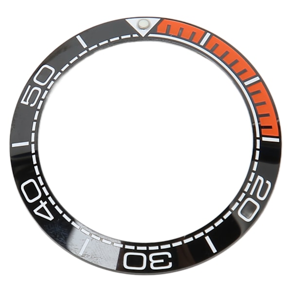 Watch Bezel Insert 41,5 mm Keramisk Watch Bezel Ring Reparationstillbehör för Watchmaker Black Base och Orange