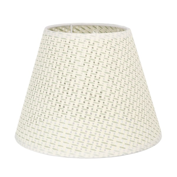 PE vävd bordslampsskärm Beige Slitstark vävd lampskydd för E27 E14 kaliber lamphållare