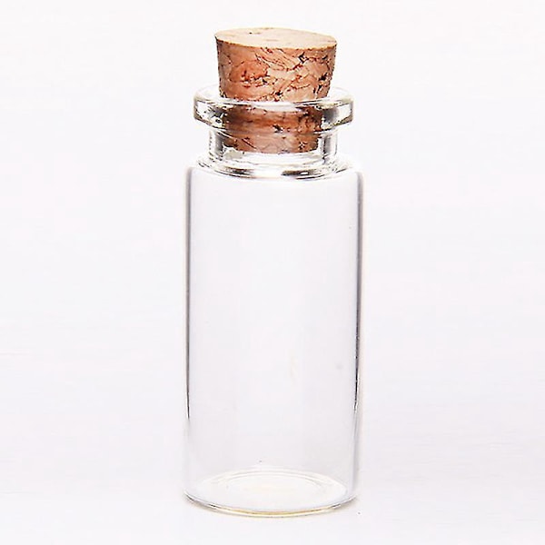 Mini Glasflasker med Korkpropper - Pakke med 20, Ideel til Bryllupper, Håndværk og Dekoration