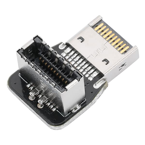 Etupaneeli TYPEE-sovitin Header PC-emolevy USB3.1 10G 90 asteen ohjauskyynärpäämuunnin PH74B