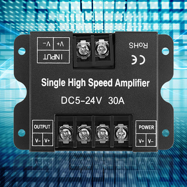 DC5-24V 30A enfarvet LED-signalforstærker til Light Strip RGB LED-styring