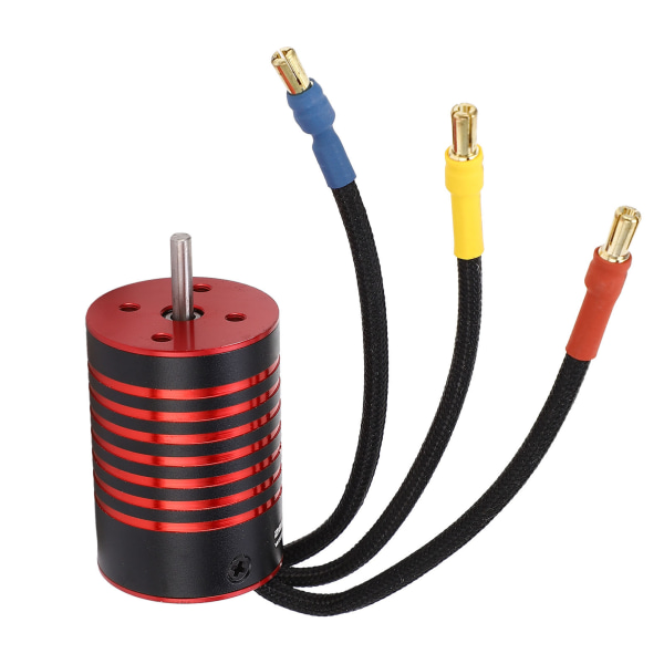 GTSKYTENRC 2838 Harjaton Moottori 4 Napaa RC Harjaton Moottori 1/14 1/16 RC Autolle Osa Musta Punainen 3200KV
