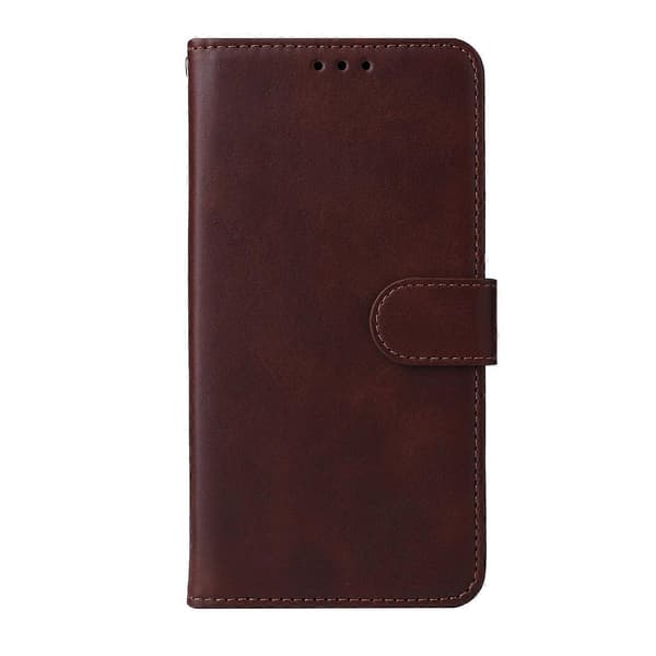Kompatibelt för Honor X5c Plus Plånboksfodral PU-läder Folio Flip-fodral Brown