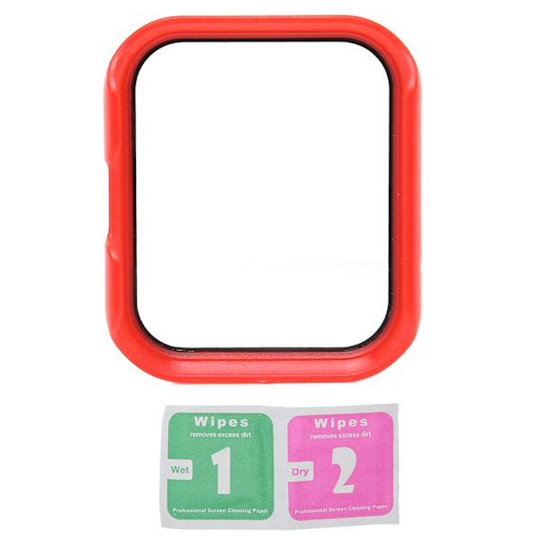Tempered Glass Watch Screen Protector Full Coverage Screen Protector for Realme Watch 2 Pro Red