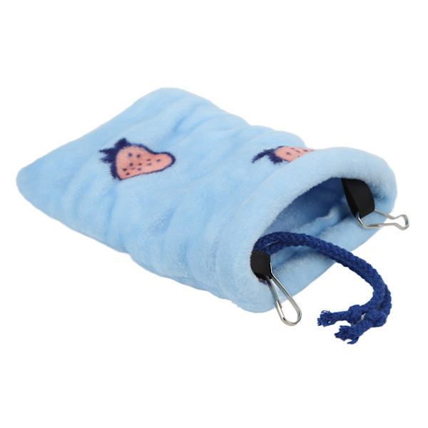 Hamster Sovepose Flanell Varm Myk Gjemmested Små Kjæledyr Henge Seng Med Kroker For Seilfly 18x15cm