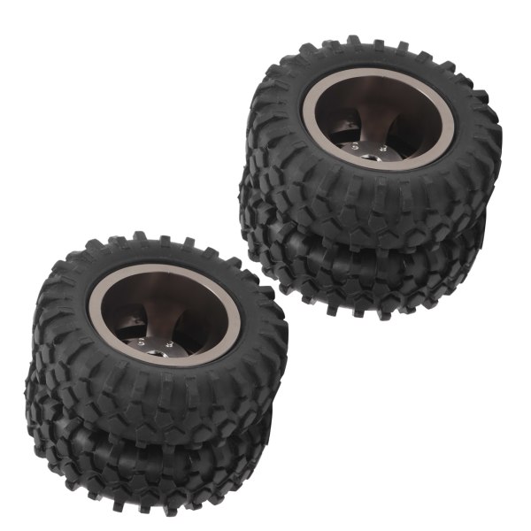 2 kpl 55 mm alumiiniseos takarenkaat varaosat sopivat WPL D12 1/10 RC-kuorma-autolle (D12‑010T)