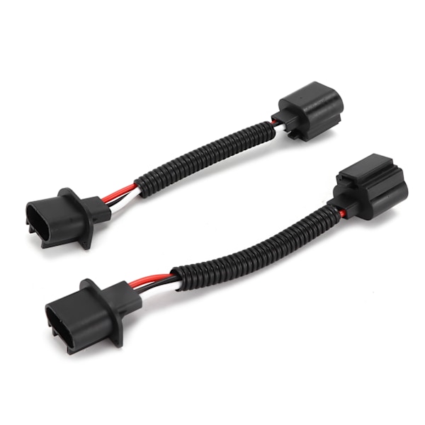 2 stk H13 9008 Han til Hunn Ledningsnett Adapter for Bil Frontlys Tåkelys Universal