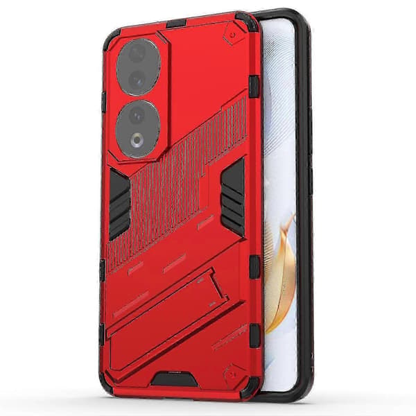 For Honor 90 - Støtsikkert PC + TPU-telefondeksel med støtte Red