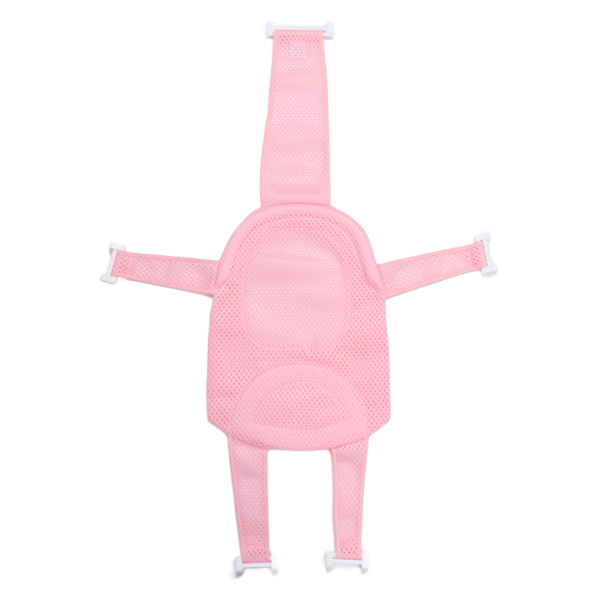 Babybadekarsete Støtte Sklisikkert Universal Avtakbart Nette Badekar Sling Dusjnett Rosa