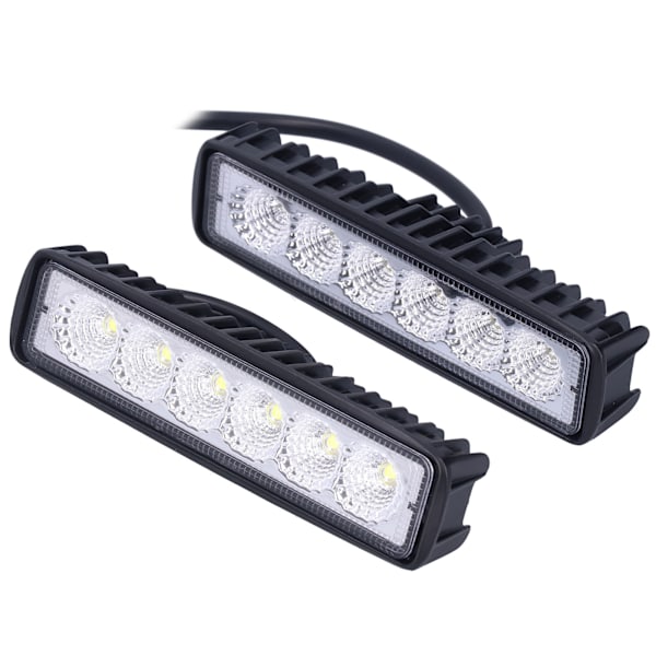2 st LED-arbetsljus 18W IP67 Vattentät Aluminiumlegering Universal Modifier för Bil