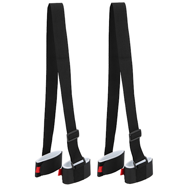 2pcs Power Training Snowboard Shoulder Strap Handle Double Skis Adjustable Fastening Belt