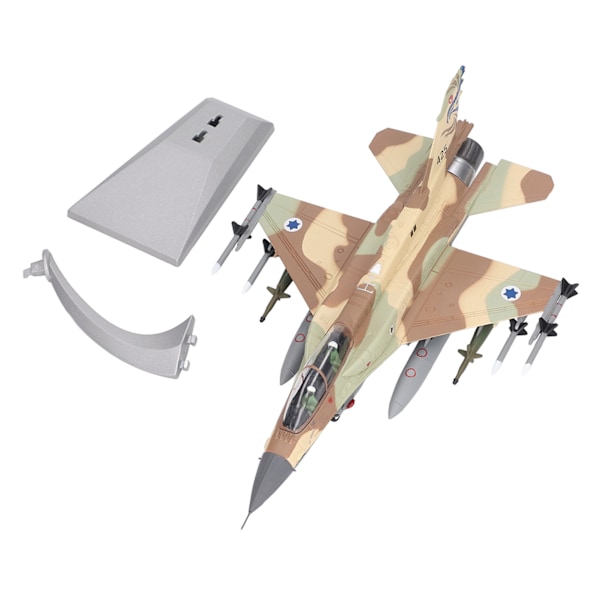 1:72 Skala F 16I Jagerflymodel Strømlinet Legeringsskrogs Stimuleret Flyvemodel